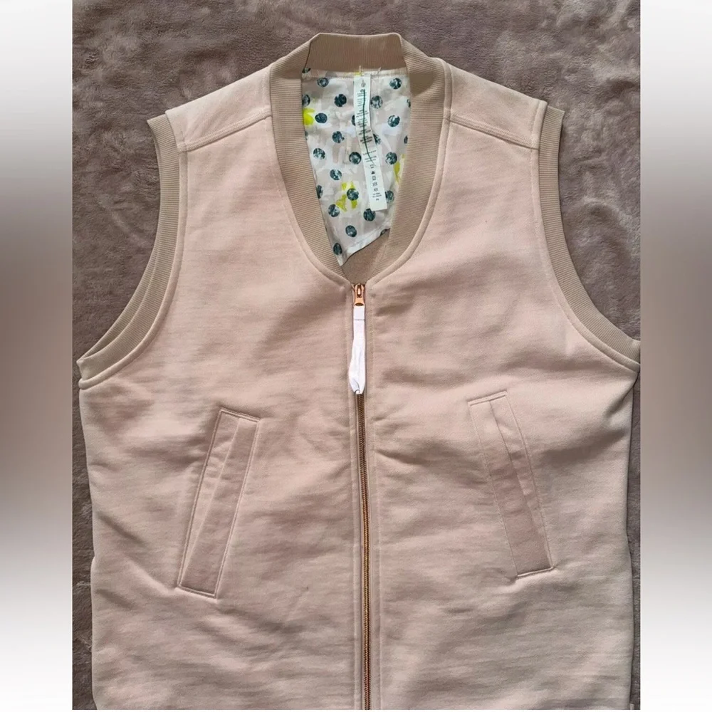 Lululemon Women’s Vest Departure Full Zip‎ Layering Parfait Pink Size 8